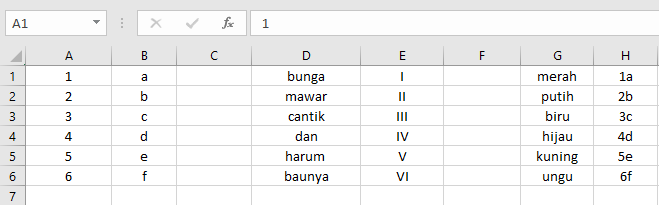 Fungsi INDEX pada Microsoft Excel dan Tutorialnya