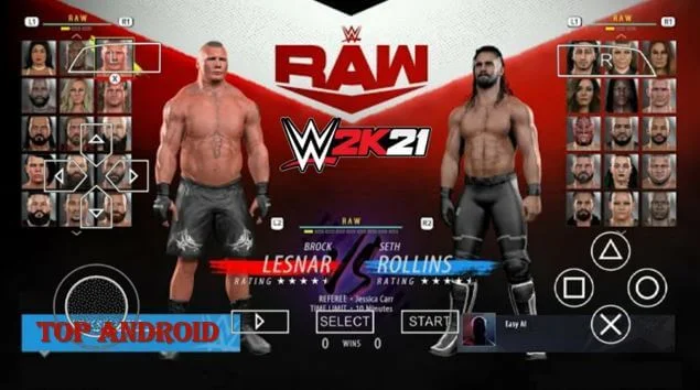 تحميل لعبة WWE 2K21 PPSSPP للاندرويد بحجم صغير من ميديا فاير