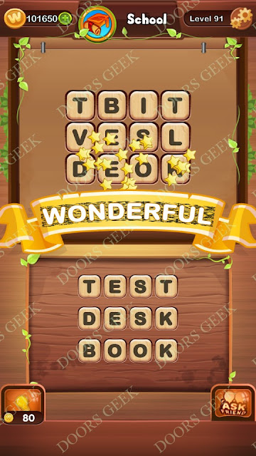 Word Bright Level 91 Answers, Cheats, Solutions, Walkthrough for android, iphone, ipad and ipod