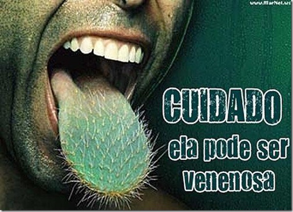 cuidado com a língua