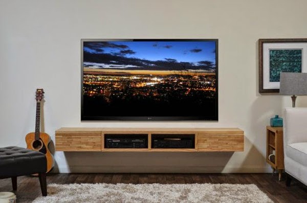 How to use modern TV wall units in living room wall decor