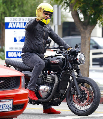 JC Chasez riding his bike