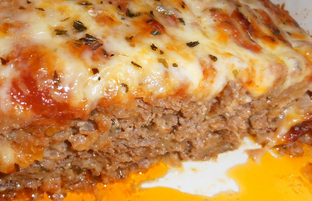 Skinny Pizza Meatloaf , weight watchers recipes , 6 smart points