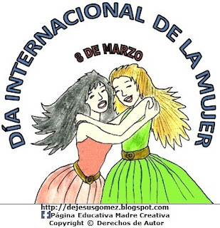 Dibujo del Día Internacional de la Mujer a color