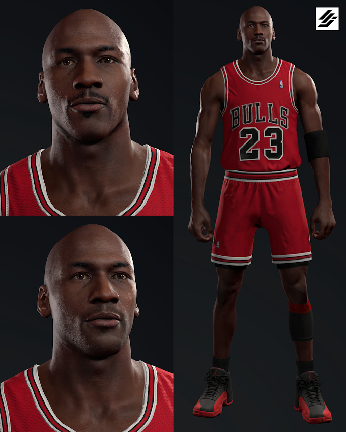 Michael Jordan Cyberface by Monja | NBA 2K23