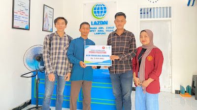 Setelah Serahkan Donasi Melalui LAZDAI Lampung, BEM FH UTB Akan Lanjutkan Aksi Solidaritas Untuk Rakyat Palestina.