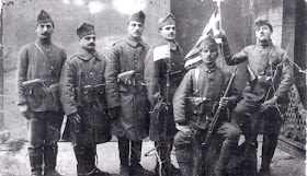Έλληνες του Καυκάσου, εθελοντές στους Βαλκανικούς Πολέμους (αρχείο Συλλόγου Καυκασίων Καλαμαριάς «Ο Προμηθέας»)
