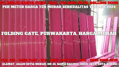 GAMBAR, DAFTAR, HARGA, TERBARU, 2024, JUAL, SERVICE, PINTU, LIPAT, FOLDING GATE, BESI, GALVALUM, PVC, PER METER, MURAH, PURWAKARTA
