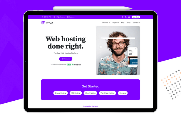 Wordpress Product Phox Hosting WordPress WHMCS Theme
