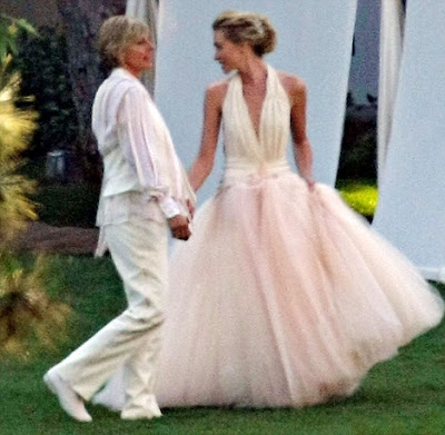 Portia De Rossi Wedding Dress 1