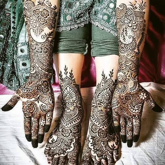 Bridal Mehandi Designs for Hands and Legs 2