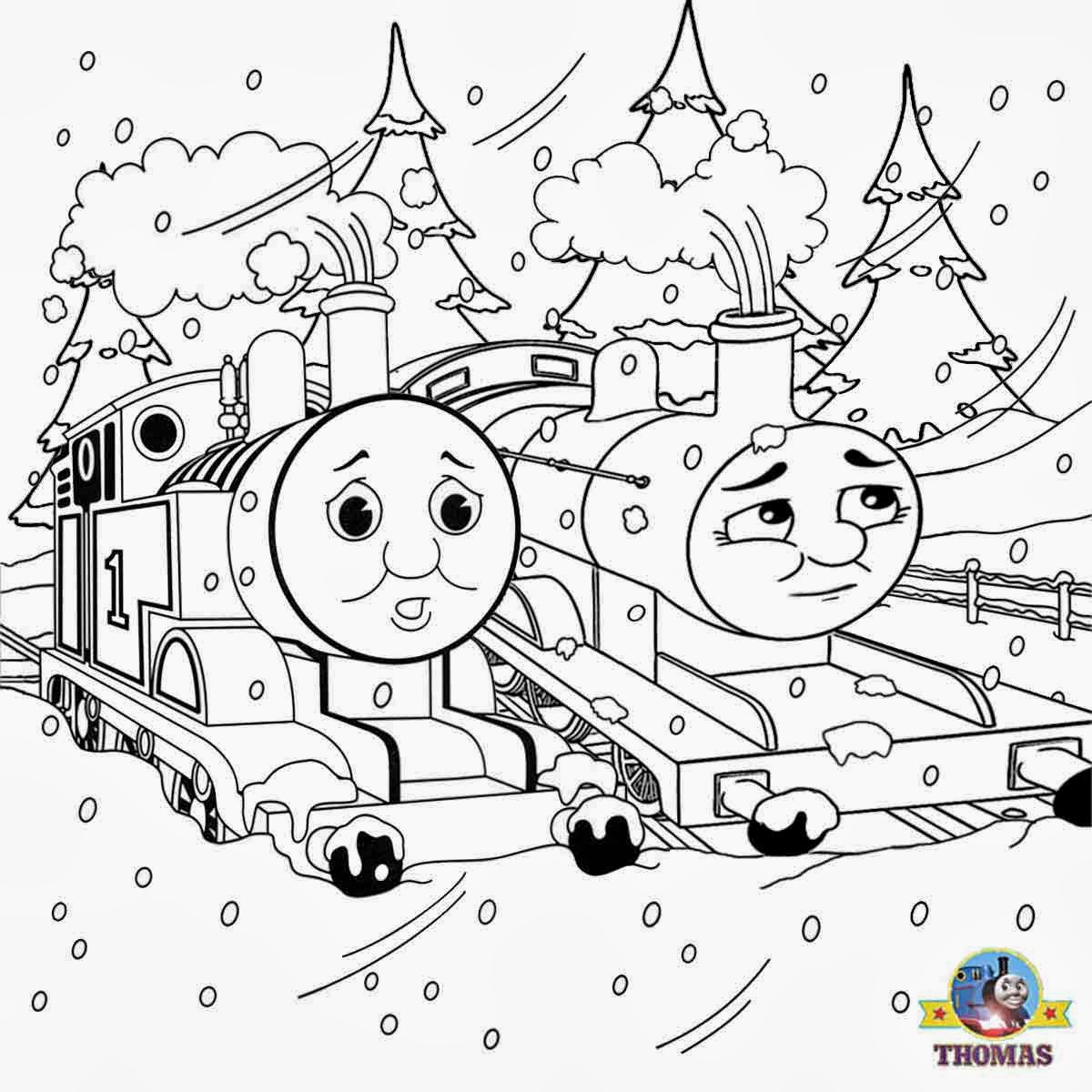 Printable Christmas colouring pages for kids Thomas Winter ...