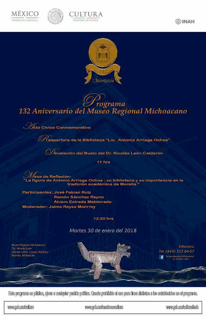 132nd Anniversary of the Michoacan Regional Museum