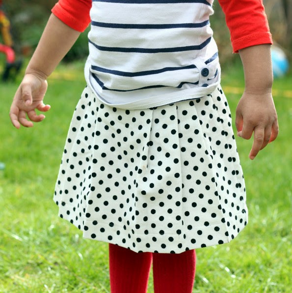 Poltam pleated skirt free pattern DIY
