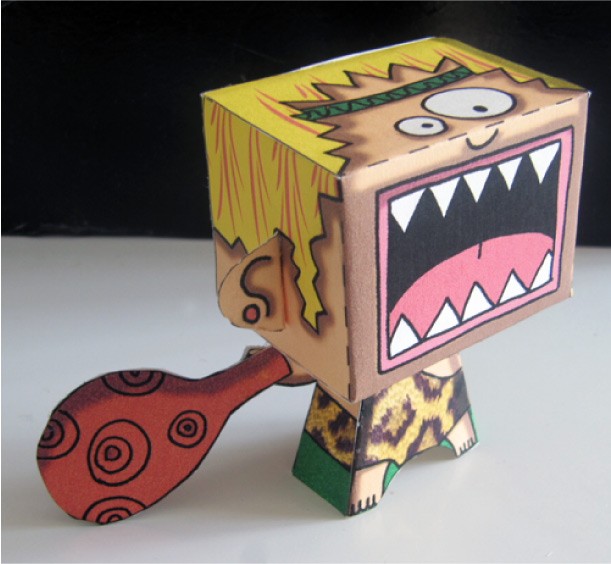 paper toy "cri primal" par CocoFlower