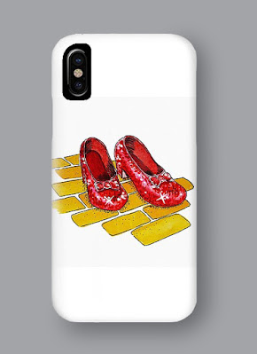Ruby Slippers Yellow Brick Road bestselling painting on cellphone case