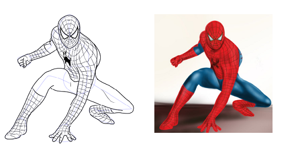 Como Dibujar a Spiderman Paso a Paso [ MÉTODO ÚNICO ]