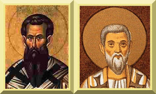 Saint Basil the Great (left) and Saint Gregory Nazianzen - PD-1923