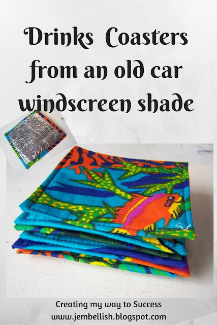 Drinks Coasters from Car Windscreen Shades