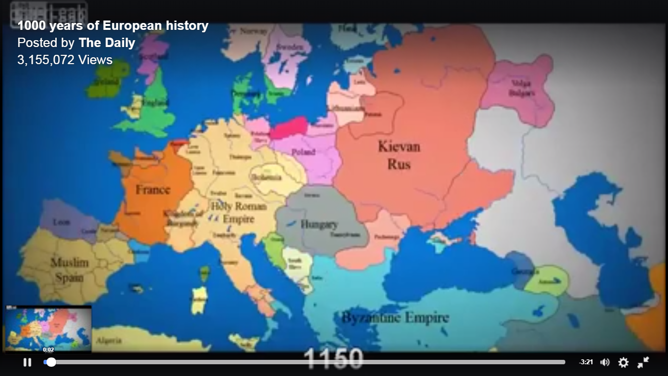 Genea Musings 1000  Years  of European History  Maps on 