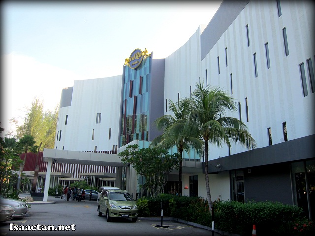 A shot from the road outside Hard Rock Hotel Penang