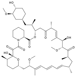 molecular structure of Rapamycin (Sirolimus)