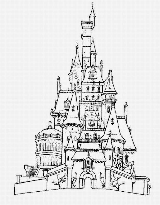 Disney World Castle Coloring Pages