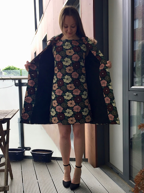 Diary of a Chain Stitcher: Floral Brocade Vogue 1537 Coat and Dress 