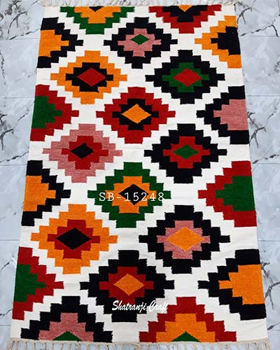 Decorative Shatranji floor mat for bed room শতরঞ্জি SB-15248
