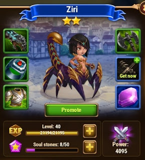 Ziri, a tank hero at blue level