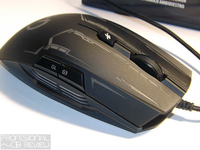 review profesional review, review raton gaming, review gx20, raton hiditec gx20 gaming 4000dpi, raton gaming, on the fly, sensor avago, retroiluminado, omron, software GX20, OMRON, raton ambidiestro