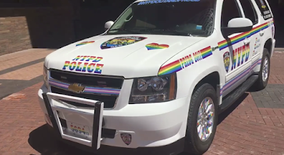 NYPD car, Gay Pride 2018