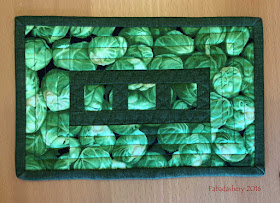 Green vegetables - Brussel Sprout Mug Rug 