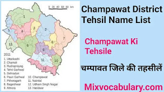 Champawat tehsil list