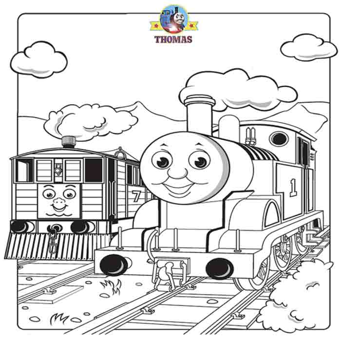 Thomas the train and friends coloring pages online free 