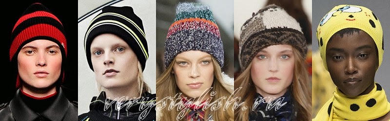 Fall Winter 2014 - 2015 Women's Knitted Hats Fashion Trends