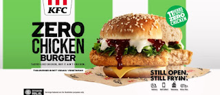 KFC Zero Chicken Burger (February 2021)