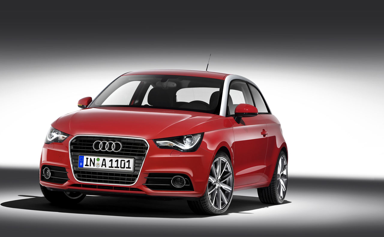 2011 Red Audi A1 50s cool Front Wallpaper title=