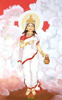 Dewi Brahmacharini : bentuk kedua dari Durga dan warna putih
