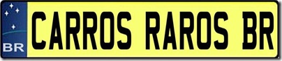 Logo Carros Raros BR NOVO Placa padrão mercosul Base 2 (medium)