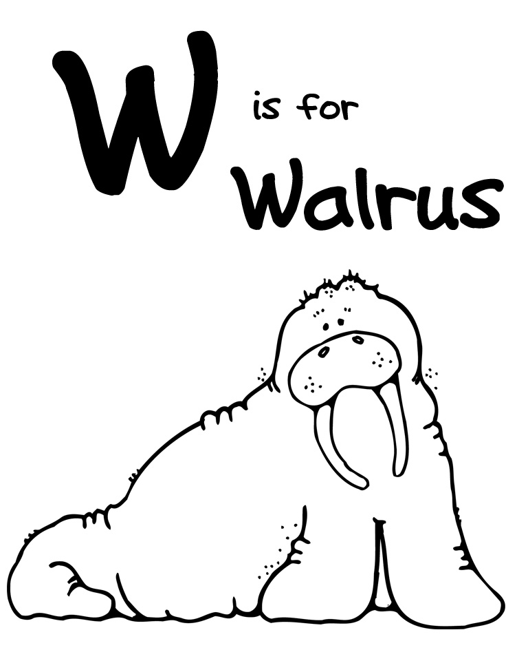 Download We Love Being Moms!: Letter W (Walrus)
