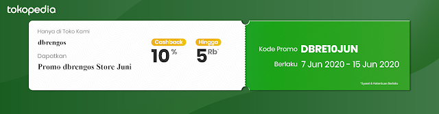 Voucher Tokopedia 7-15 Juni 2020 dari dbrengos Store