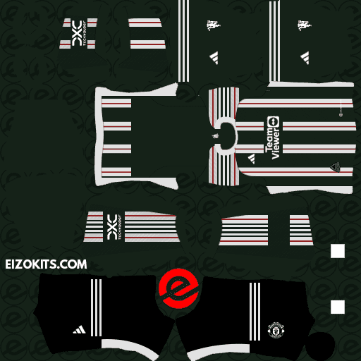 Kits Manchester United DLS 2023-2024 lançados Adidas - Dream League Soccer Kits 2023 (Away)