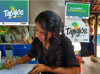Moradores do bairro Área  Verde recebem ação de divulgação, orientação e coleta de assinaturas pró estado do Tapajós.