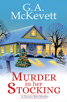 Murder in Her Stocking by G. A. McKevett, book cover and review