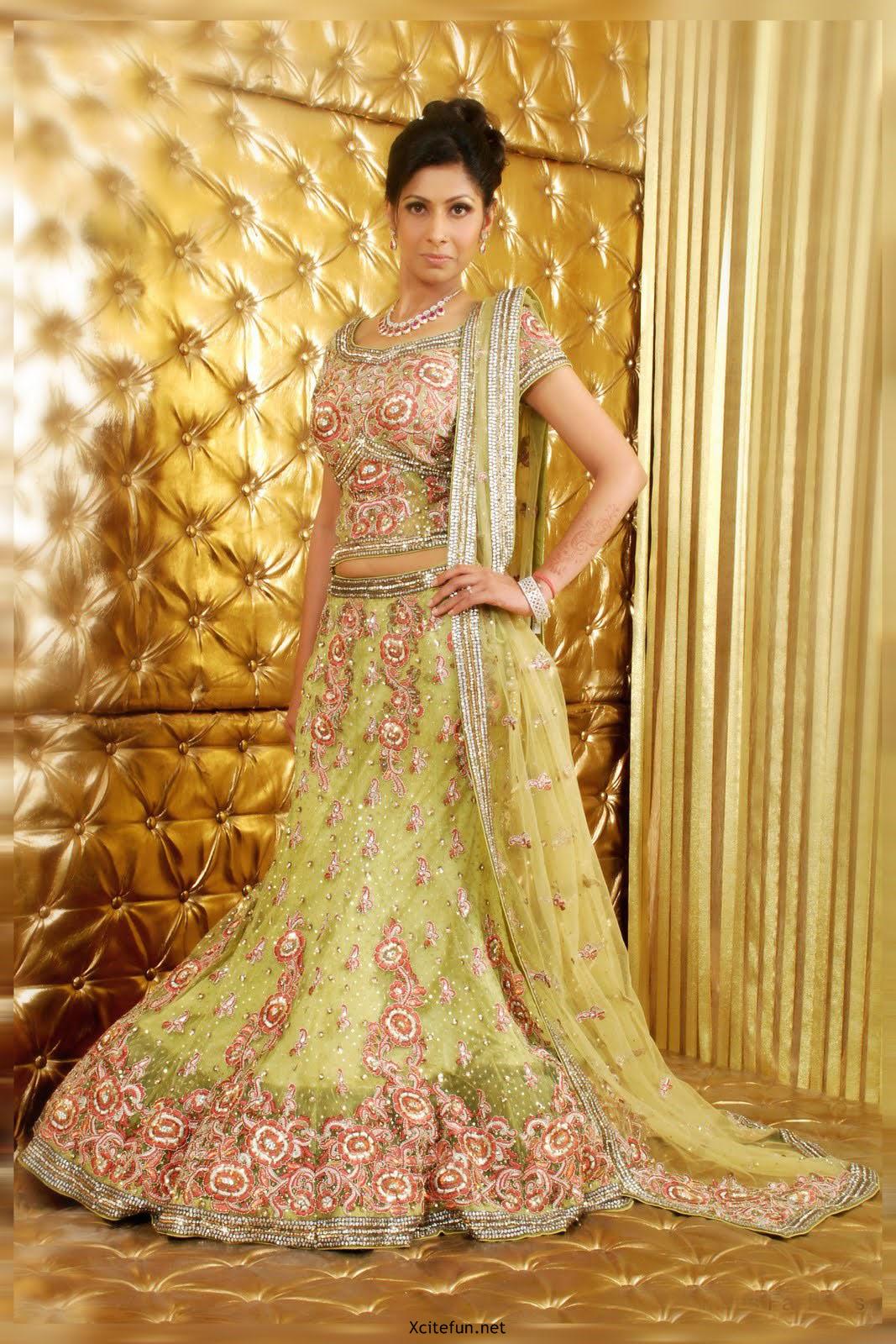 Lehenga Choli Beautiful Bridal Dress Collection !
