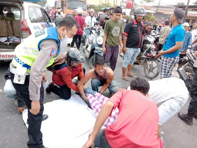 LAKALANTAS MAUT, SEORANG PELAJAR MENINGGAL DUNIA DI TKP