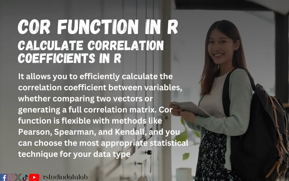 cor Function in R  Calculate Correlation Coefficients in R