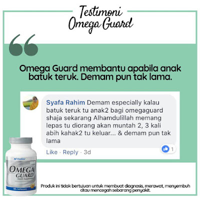 Testimoni Omega Guard Shaklee