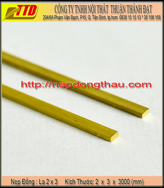 nẹp cầu thang la 2*3 mm